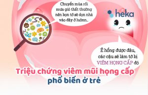 Triệu Chứng Viêm Mũi Họng Cấp Phổ Biến ở Trẻ