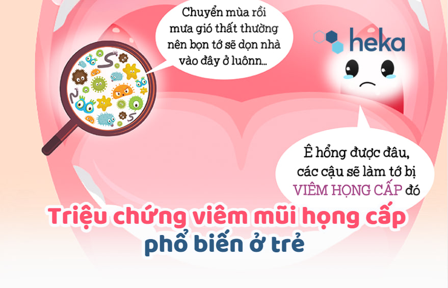 Triệu Chứng Viêm Mũi Họng Cấp Phổ Biến ở Trẻ